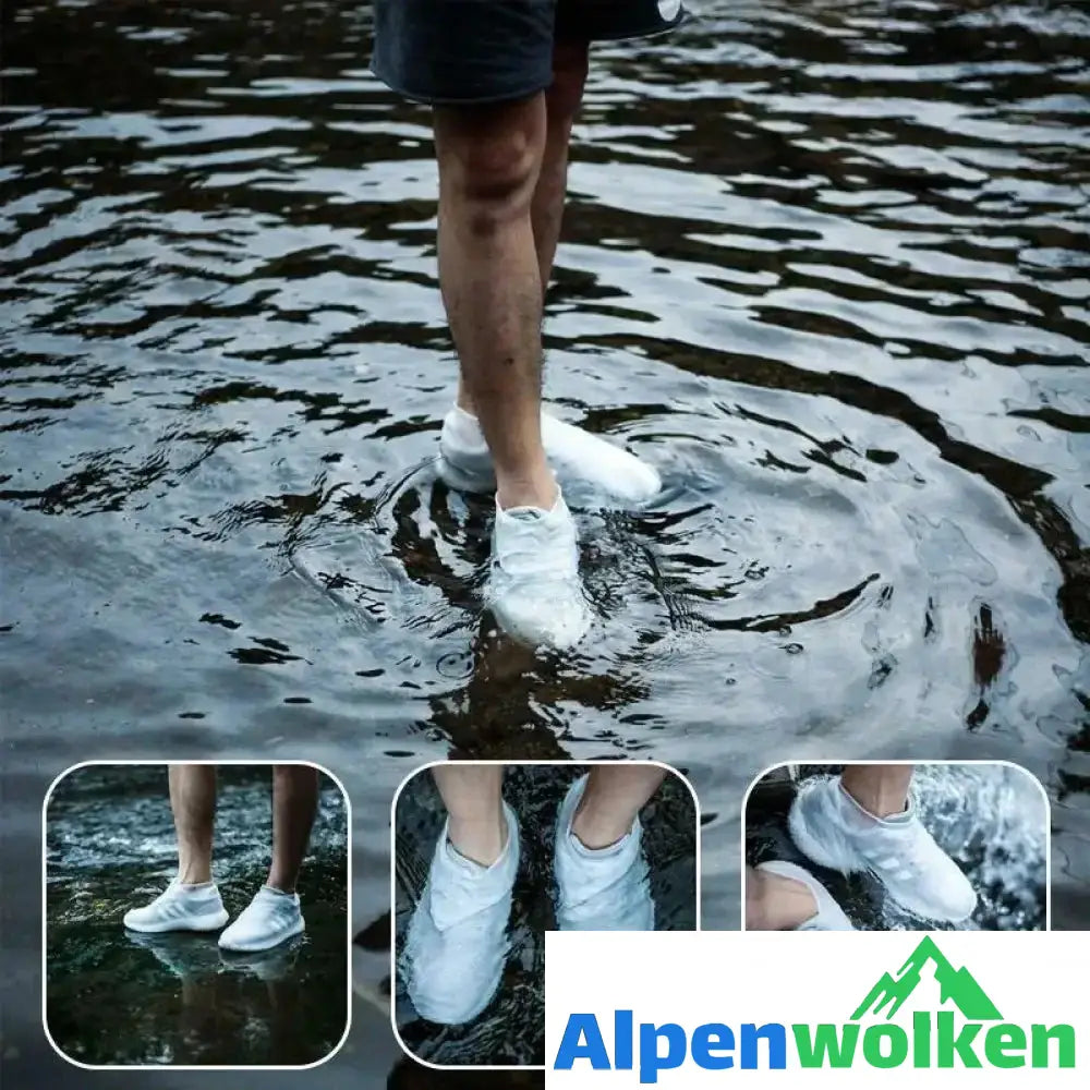 Alpenwolken - Unisex Wasserdichte Silikon Überschuhe, ein Paar