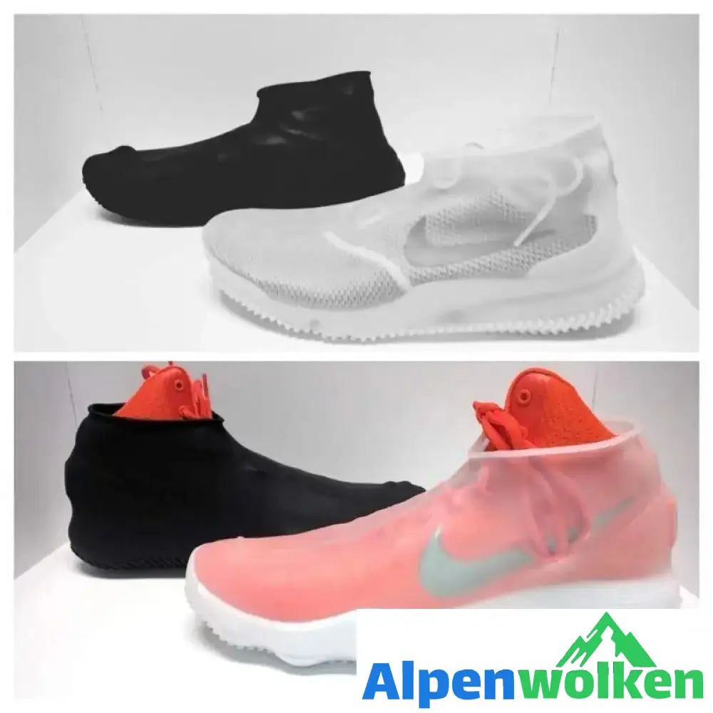 Alpenwolken - Unisex Wasserdichte Silikon Überschuhe, ein Paar