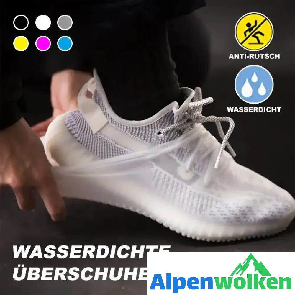 Alpenwolken - Unisex Wasserdichte Silikon Überschuhe, ein Paar