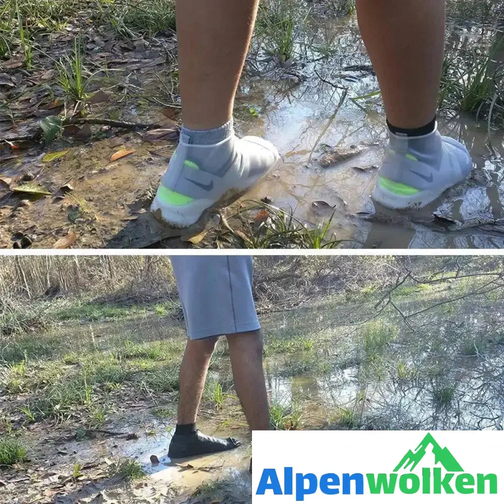 Alpenwolken - Unisex Wasserdichte Silikon Überschuhe, ein Paar