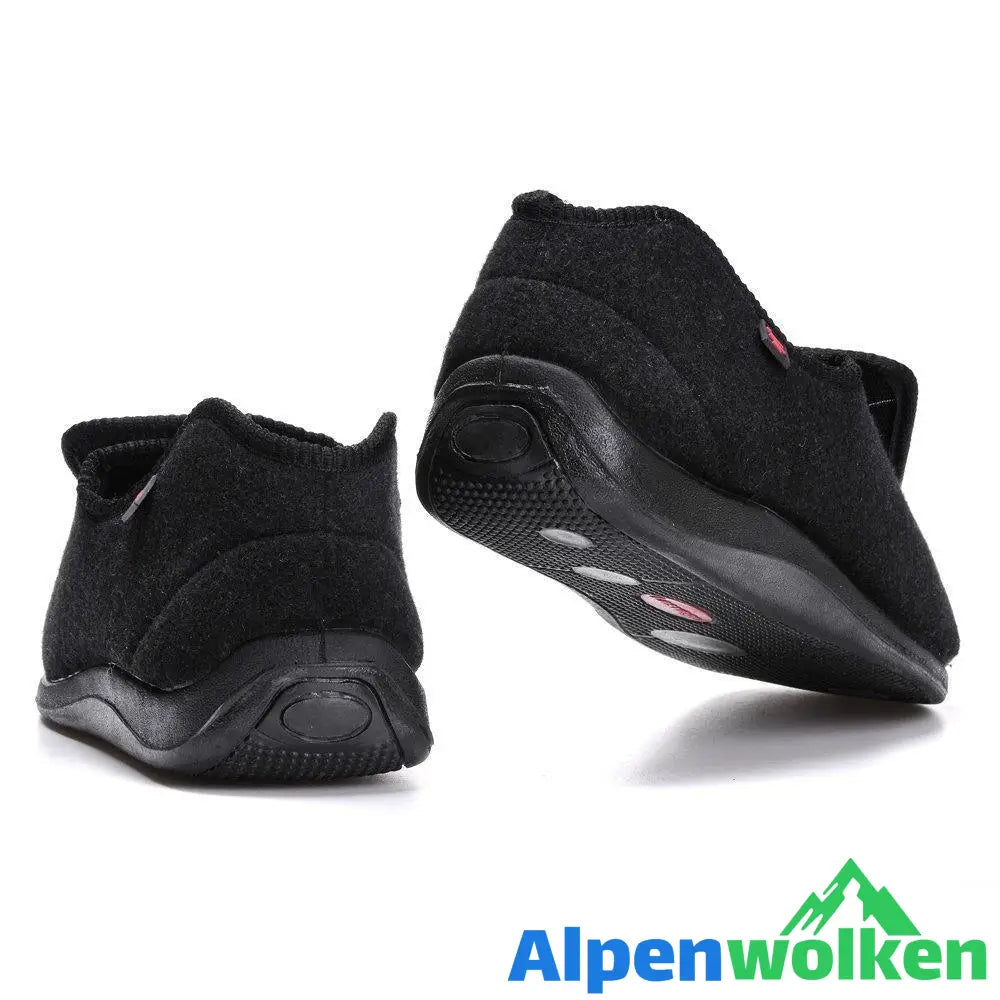 Alpenwolken - Unisex weiche Wolle Schuhe Schlappen für Ältere Menschen