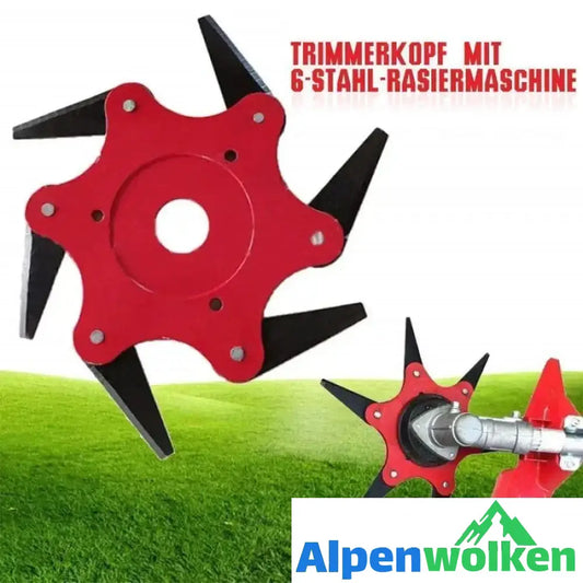 Alpenwolken - Universal 6-Messer-Trimmerkopf für Rasenmäher | selber bauen garten