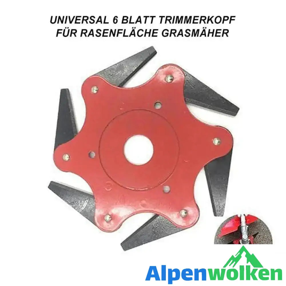 Alpenwolken - Universal 6-Messer-Trimmerkopf für Rasenmäher | selber bauen garten