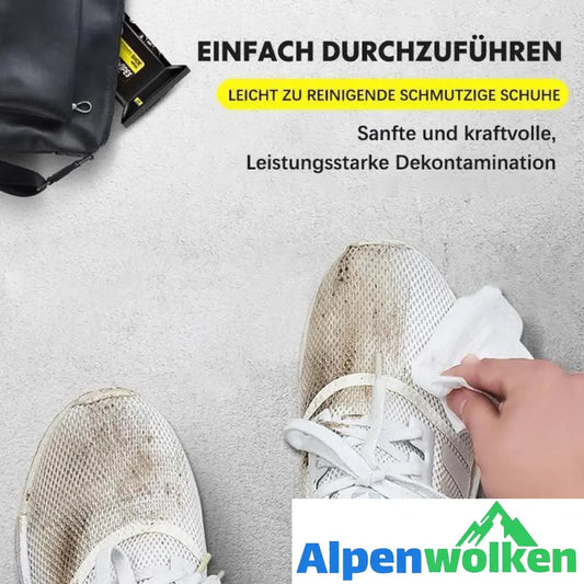 Alpenwolken - Universal-Reinigungstücher speziell für Schuhe (12 Stücke)