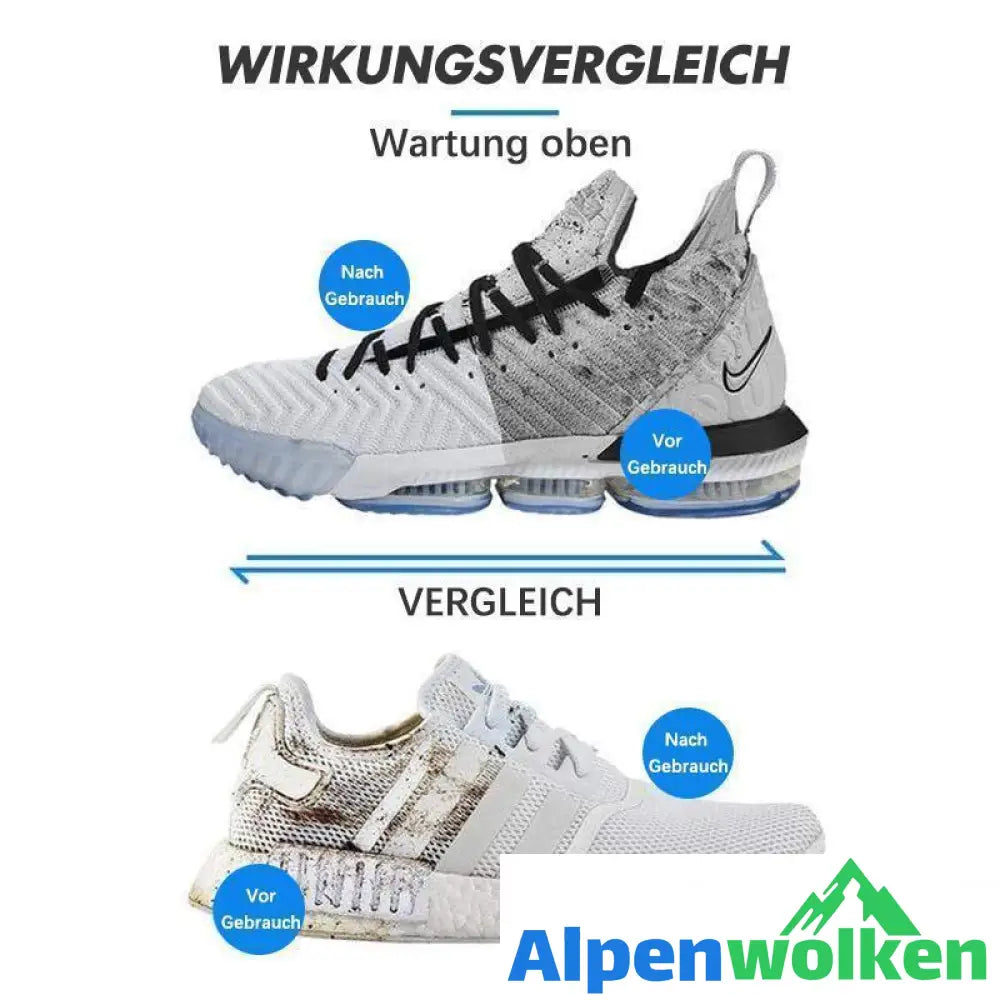 Alpenwolken - Universal-Reinigungstücher speziell für Schuhe (12 Stücke)