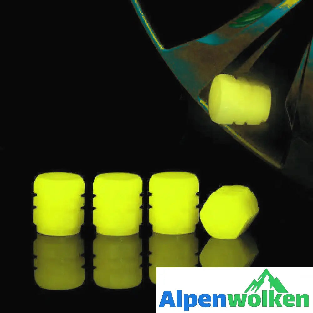 Alpenwolken - Universelle fluoreszierende Reifenventilkappen