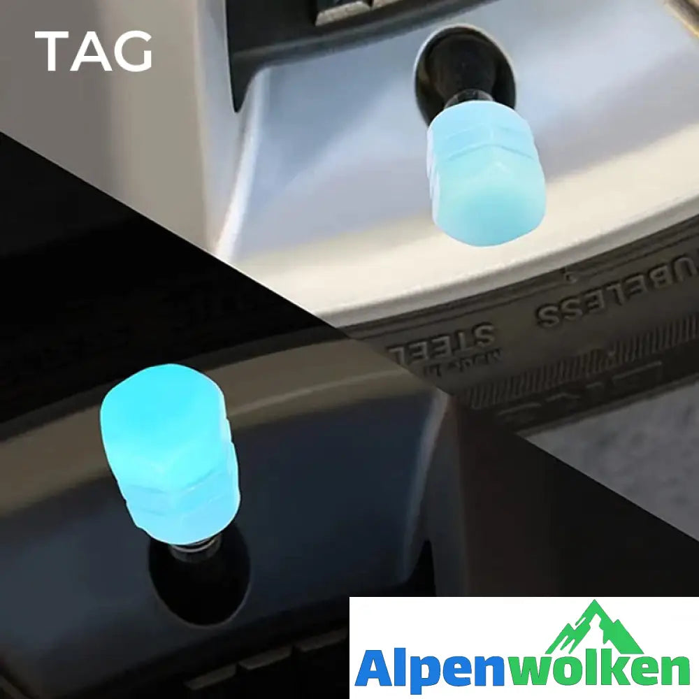 Alpenwolken - Universelle fluoreszierende Reifenventilkappen