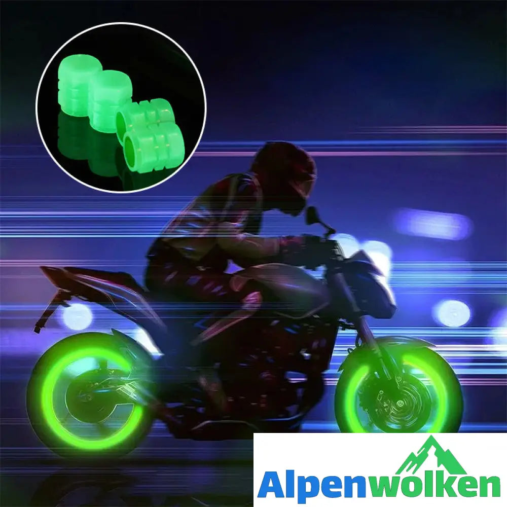 Alpenwolken - Universelle fluoreszierende Reifenventilkappen