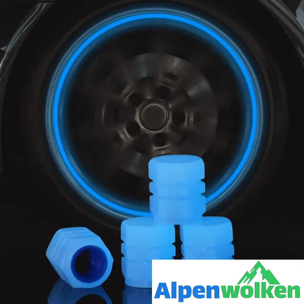 Alpenwolken - Universelle fluoreszierende Reifenventilkappen