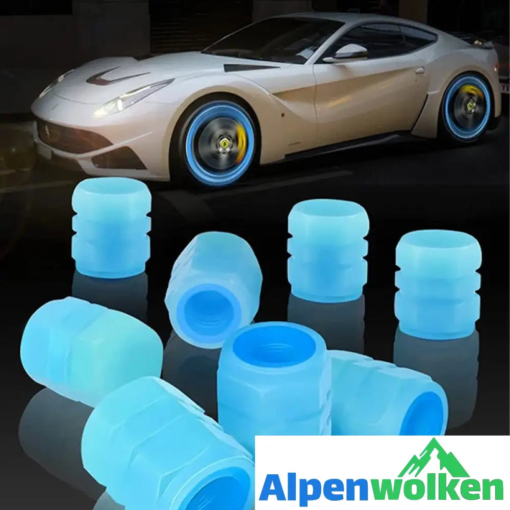 Alpenwolken - Universelle fluoreszierende Reifenventilkappen