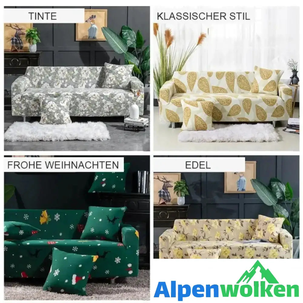 Alpenwolken - Universeller elastischer Sofabezug 16 verschiedene Stile