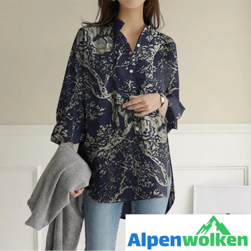 Alpenwolken - Unregelmäßig Bedrucktes Damenshirts