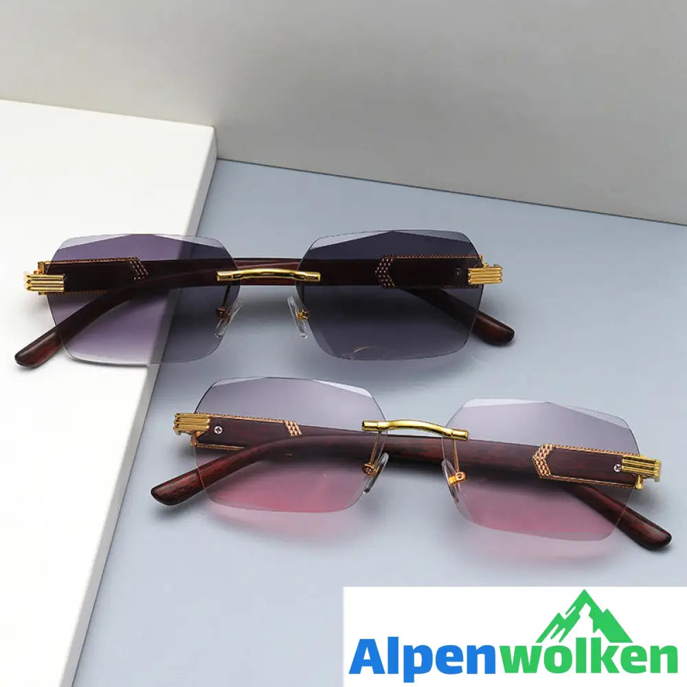 Alpenwolken - Unregelmäßige quadratische stilvolle Sonnenbrille