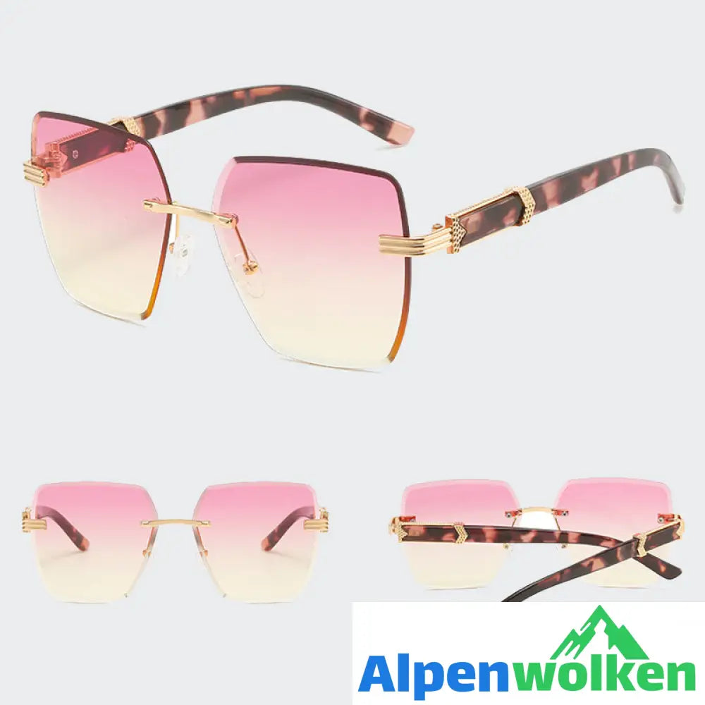 Alpenwolken - Unregelmäßige quadratische stilvolle Sonnenbrille