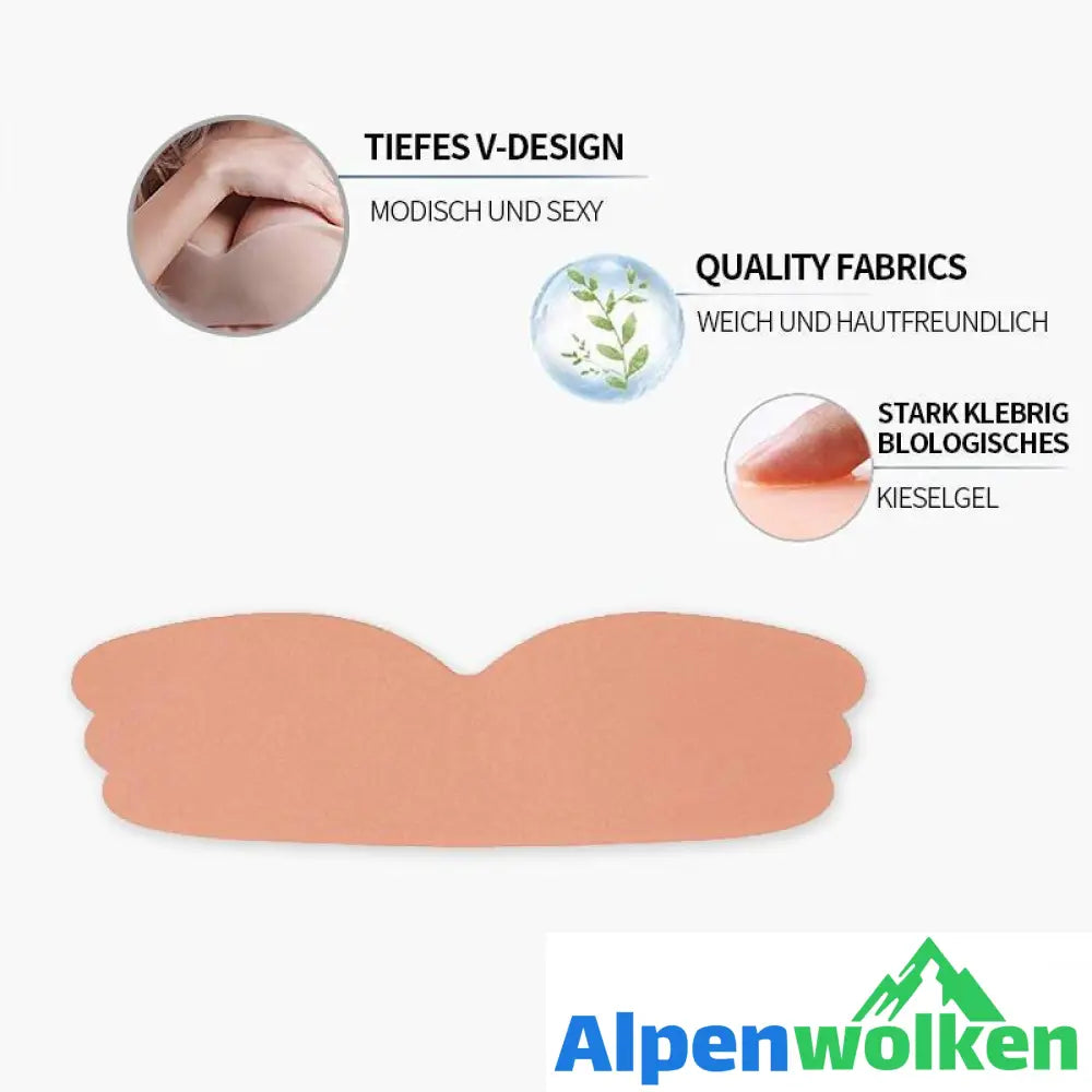 Alpenwolken - Unsichtbar Flügel BH, freie Größe