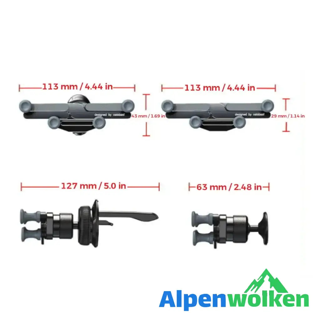 Alpenwolken - Unsichtbarer drehbarer Autotelefonhalter