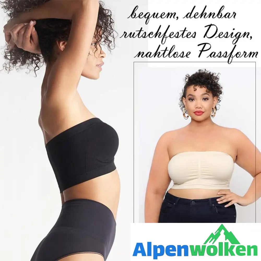 Alpenwolken - 💃Unterstützender nahtloser Bandeau-BH✨