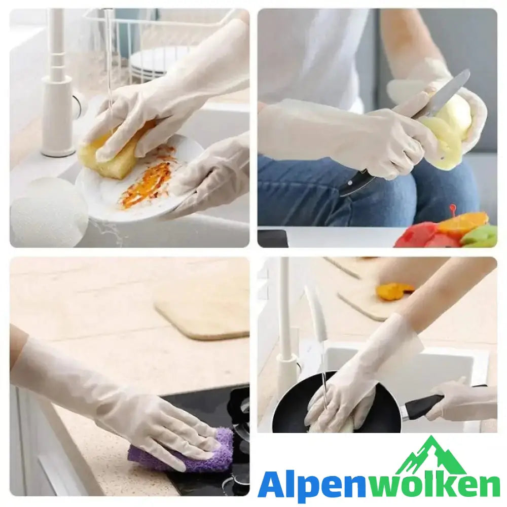 Alpenwolken - Unverwüstliche Gummihandschuhe (1 Paar)