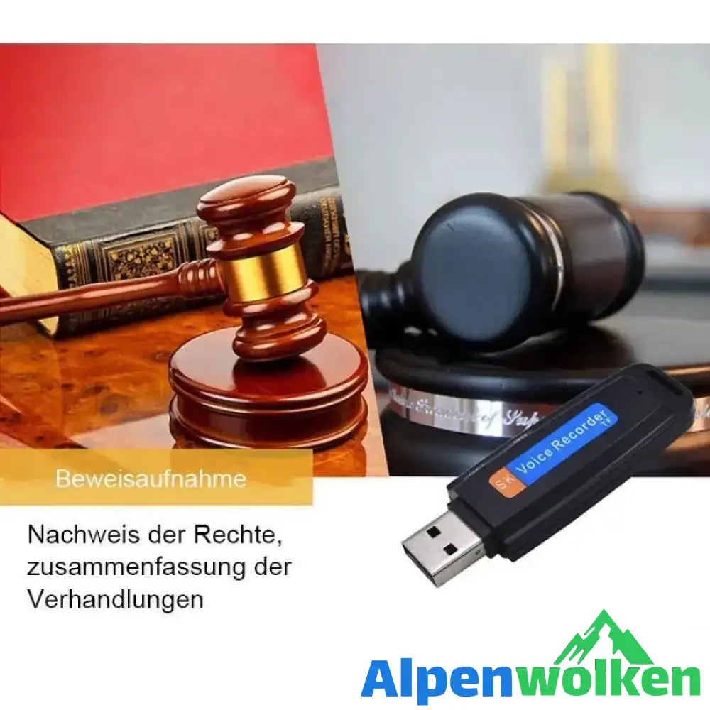 Alpenwolken - USB Diktiergerät 20 Fuß entfernt 32G