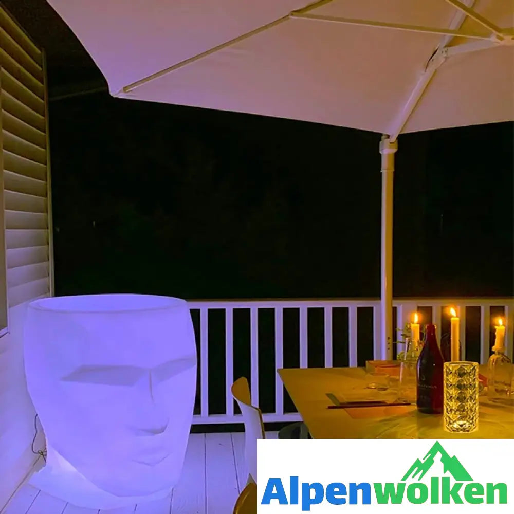 Alpenwolken - 🎁USB Rosenschatten Kristalllampe