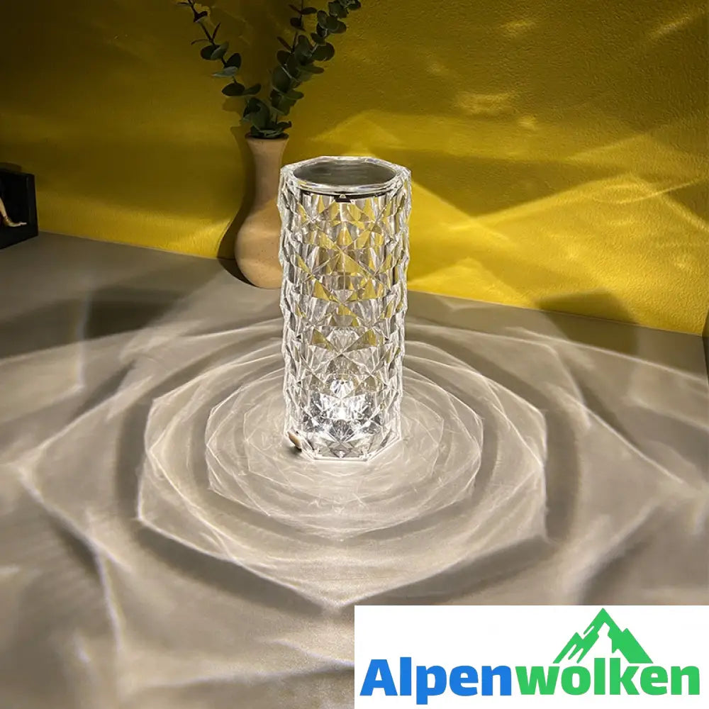 Alpenwolken - 🎁USB Rosenschatten Kristalllampe