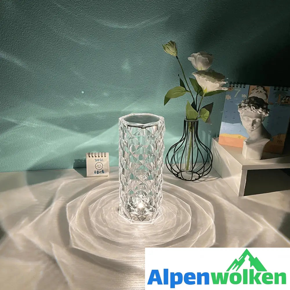 Alpenwolken - ✨USB Rosenschatten Kristalllampe✨