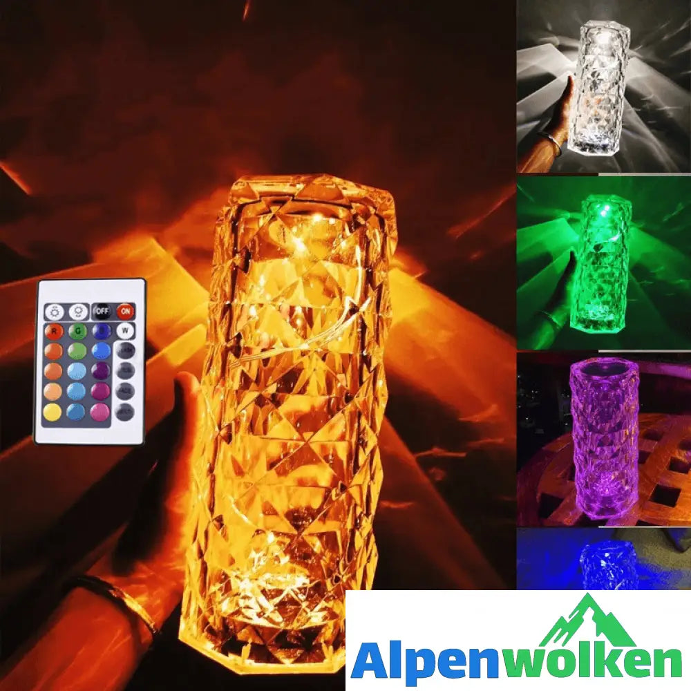 Alpenwolken - ✨USB Rosenschatten Kristalllampe✨