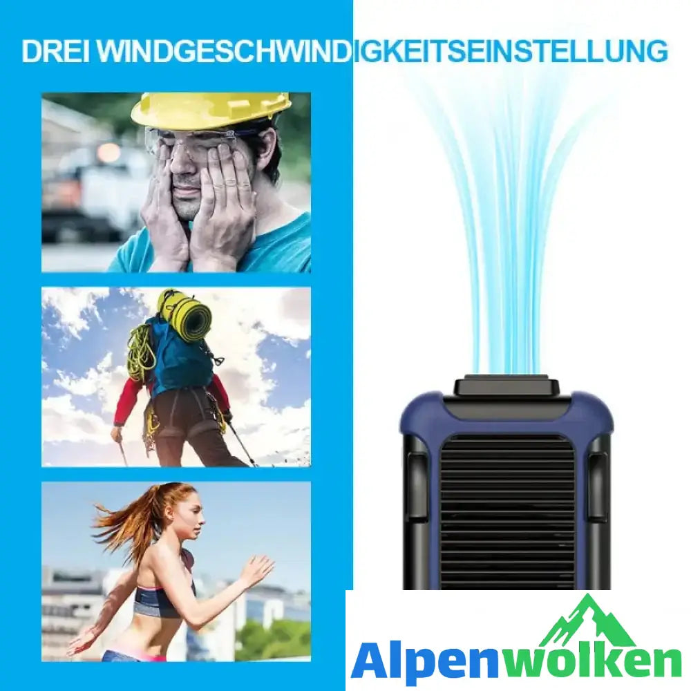 Alpenwolken - USB Wiederaufladbarer Tragbarer Hüftventilator