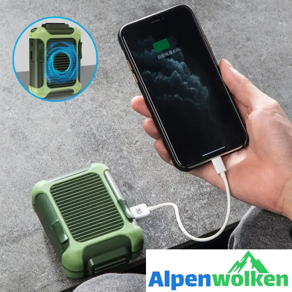 Alpenwolken - USB Wiederaufladbarer Tragbarer Hüftventilator