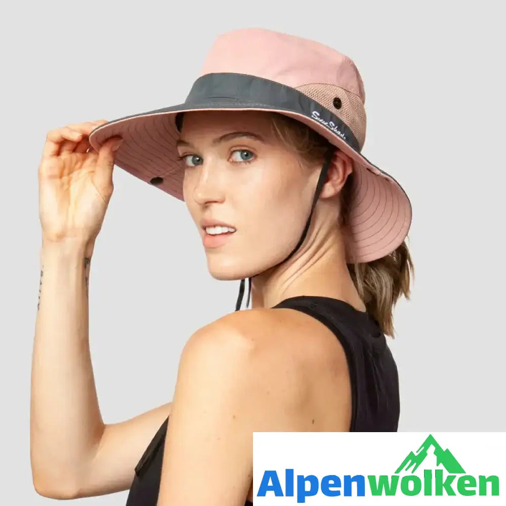 Alpenwolken - UV-Schutz Faltbarer Sonnenhut