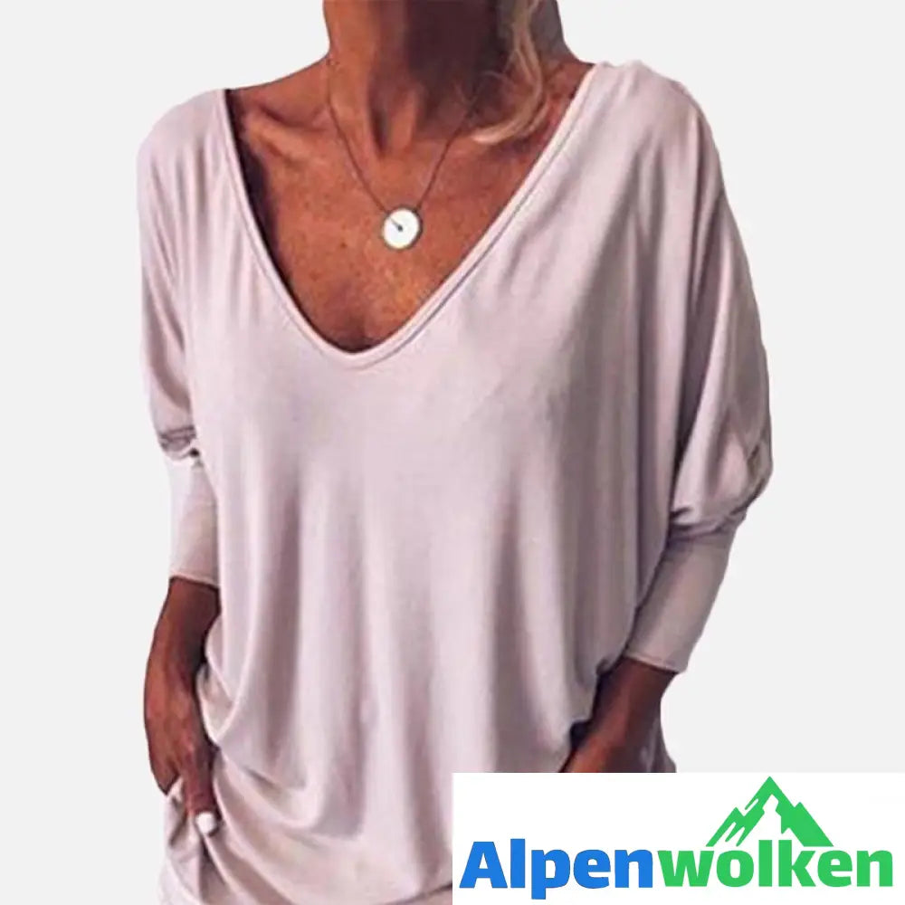 Alpenwolken - V-Ausschnitte T-Shirt