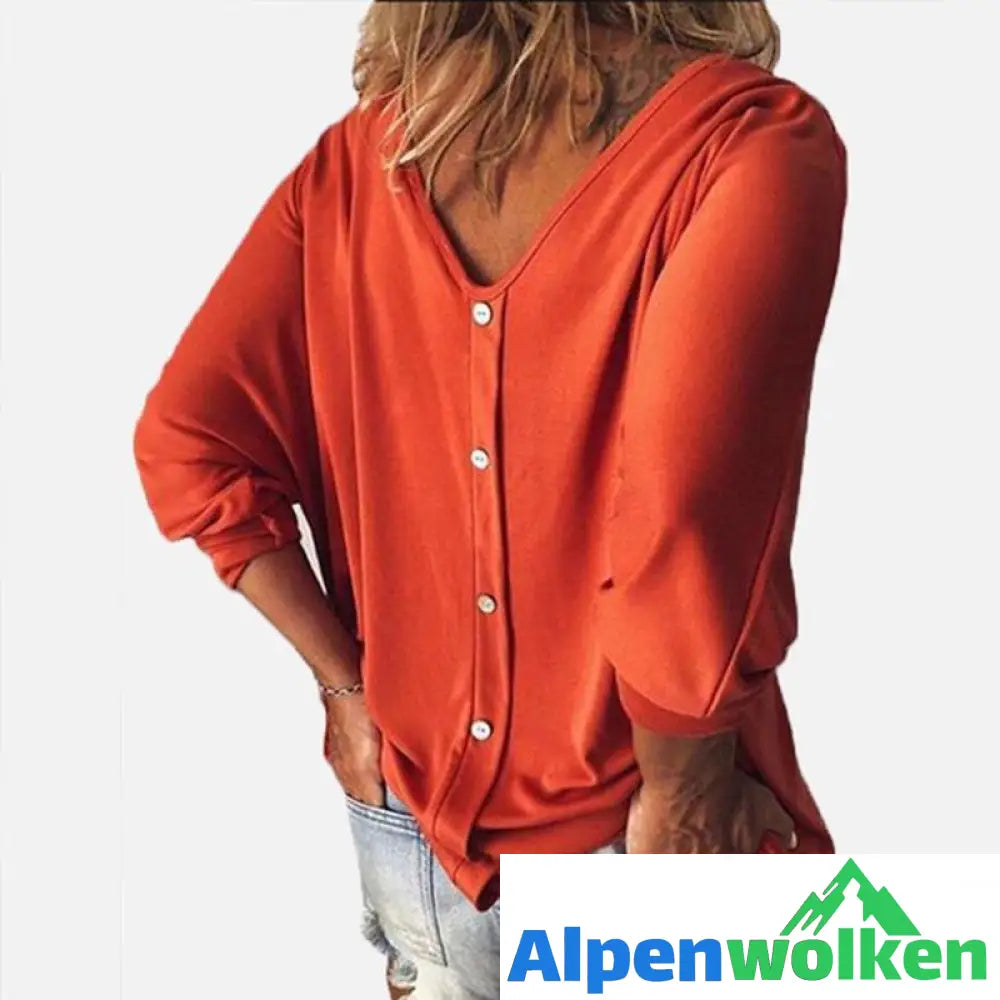 Alpenwolken - V-Ausschnitte T-Shirt