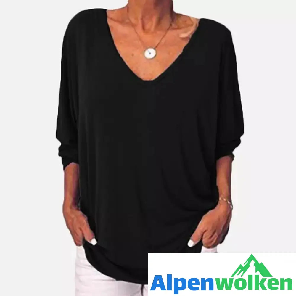 Alpenwolken - V-Ausschnitte T-Shirt