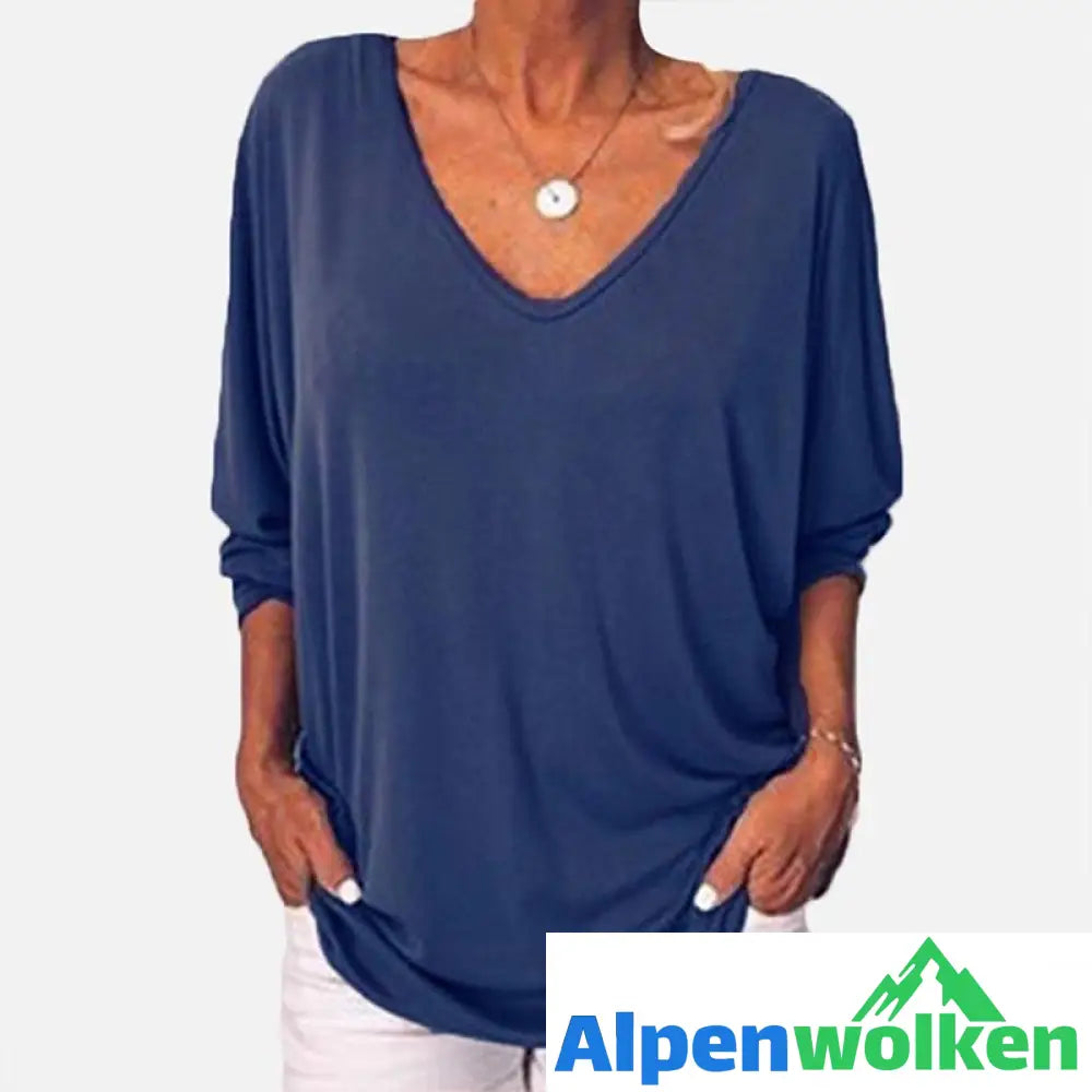 Alpenwolken - V-Ausschnitte T-Shirt