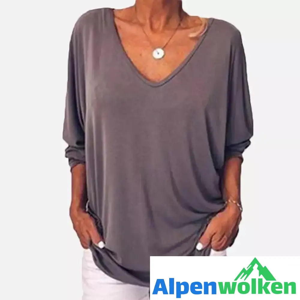 Alpenwolken - V-Ausschnitte T-Shirt