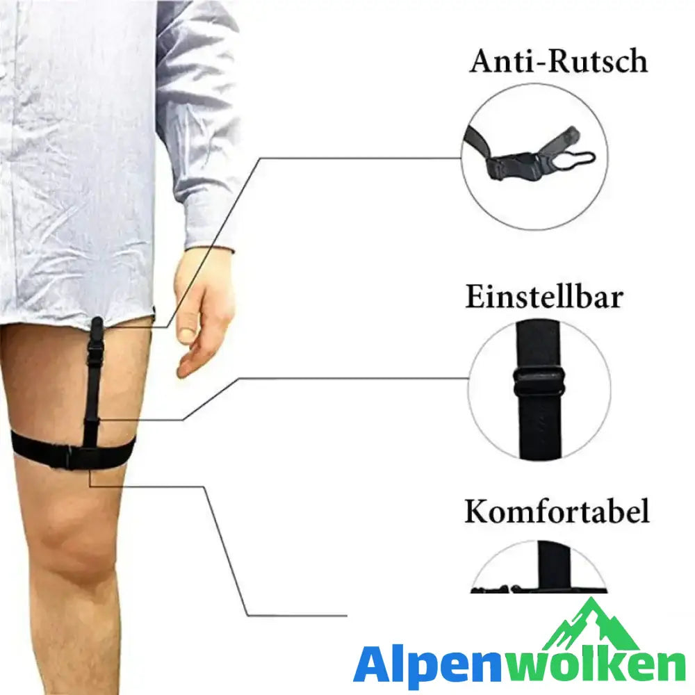 Alpenwolken - Vatertag/Christi Himmelfahrt Geschenke Herrenhemd elastischer Anti-Rutsch Hosenträger