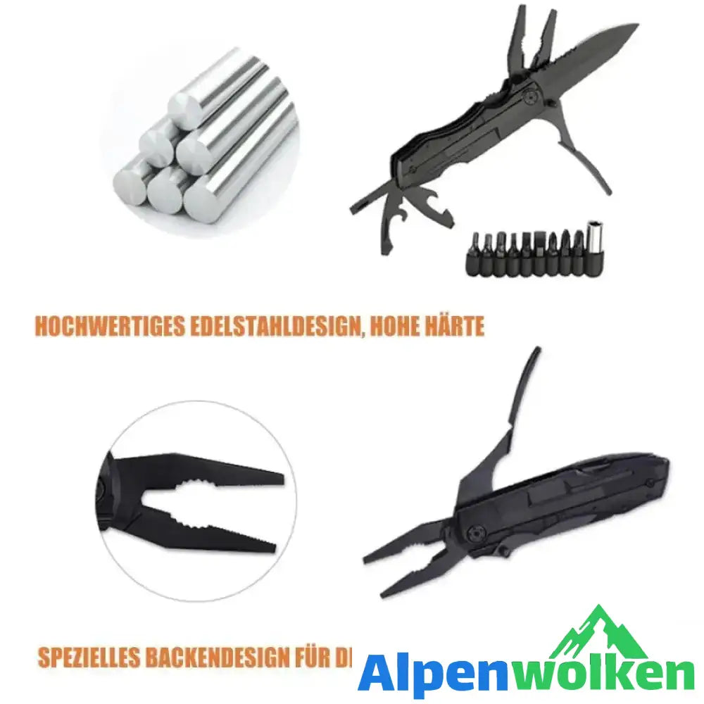 Alpenwolken - Vatertag/Christi Himmelfahrt Geschenke Praktischer multifunktionaler Klappmesser-Schraubendreher