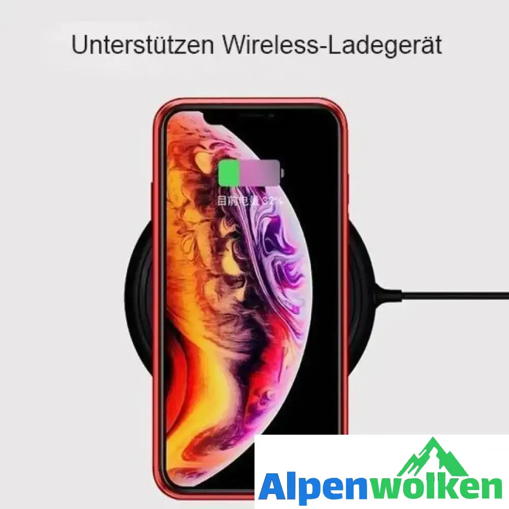 Alpenwolken - Verbesserte Anti-Peep-Magnet-Telefonhülle aus gehärtetem Glas mit zwei Seiten