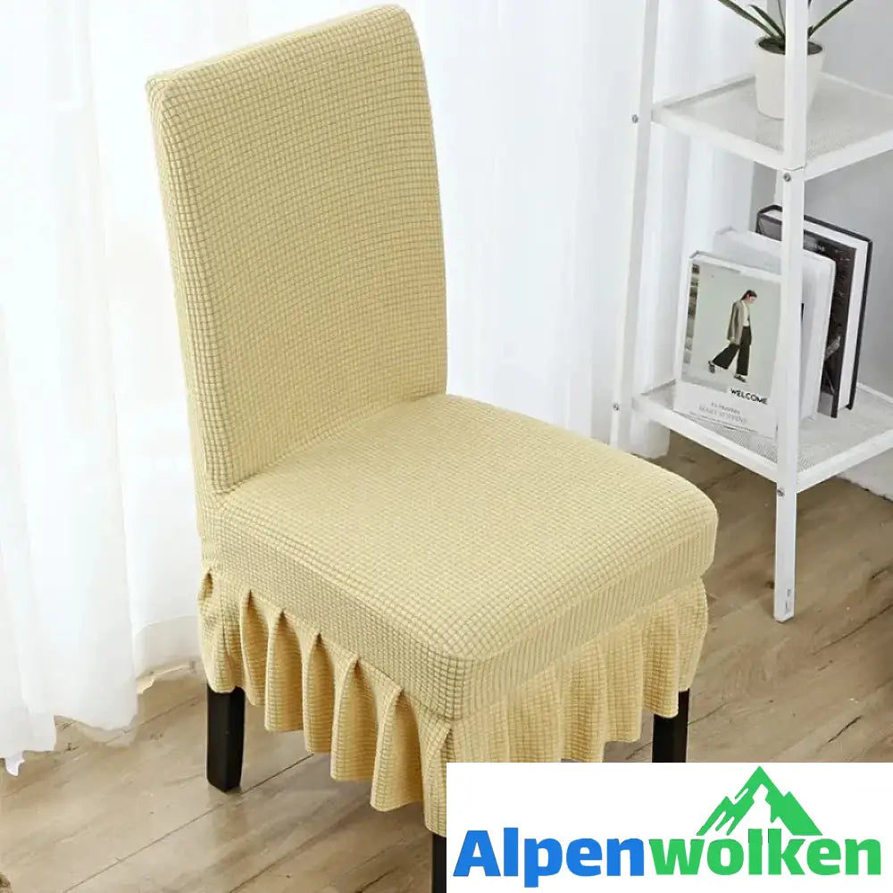 Alpenwolken - Verschleißfeste Universelle Stuhlabdeckung beige