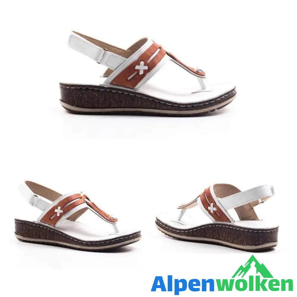 Alpenwolken - Verstellbare Riemensandalen für Damen