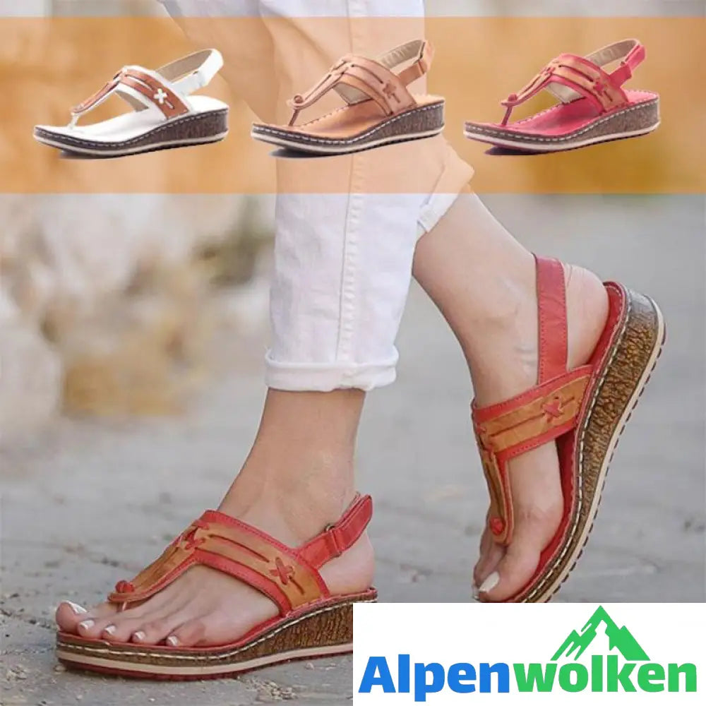 Alpenwolken - Verstellbare Riemensandalen für Damen