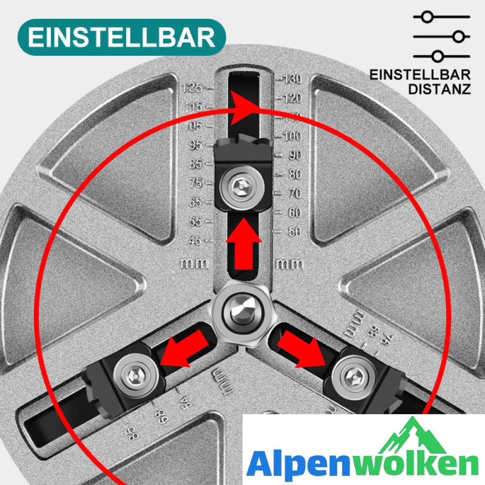 Alpenwolken - Verstellbarer Lochöffner für Holzbearbeitung