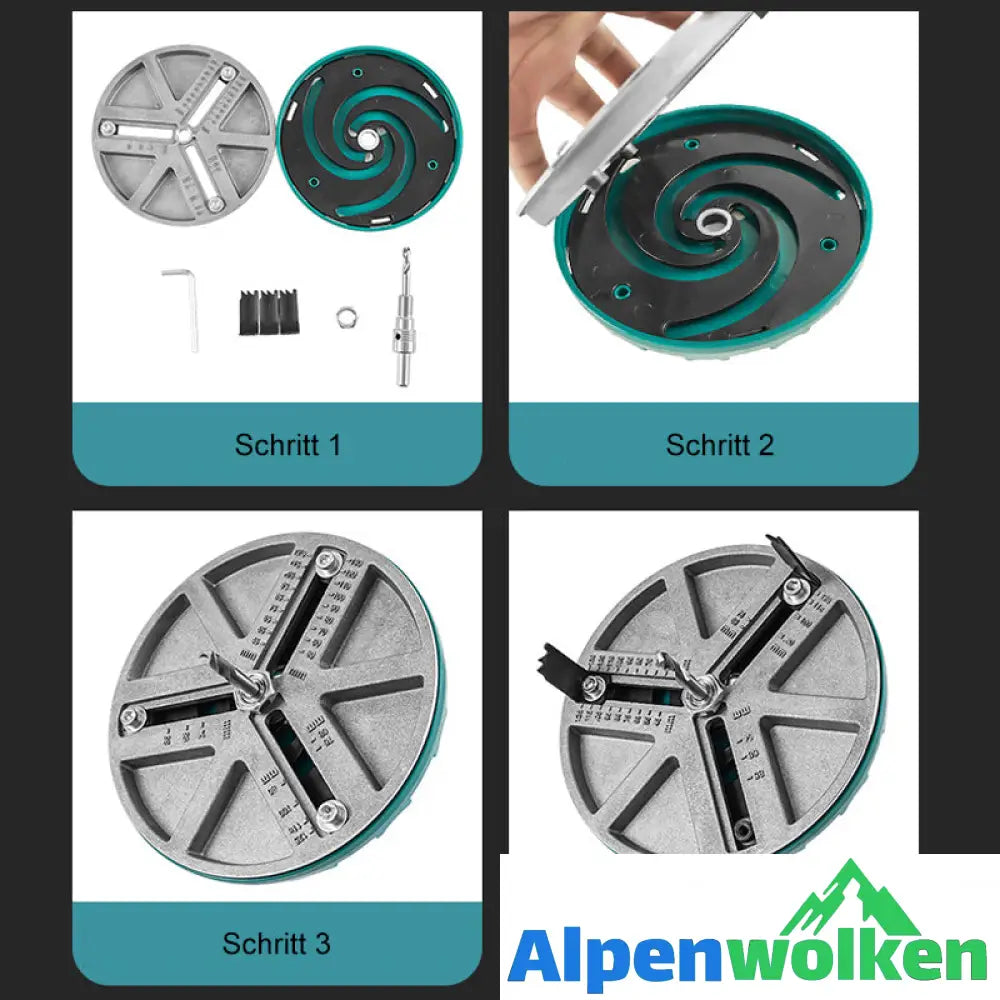 Alpenwolken - Verstellbarer Lochöffner für Holzbearbeitung