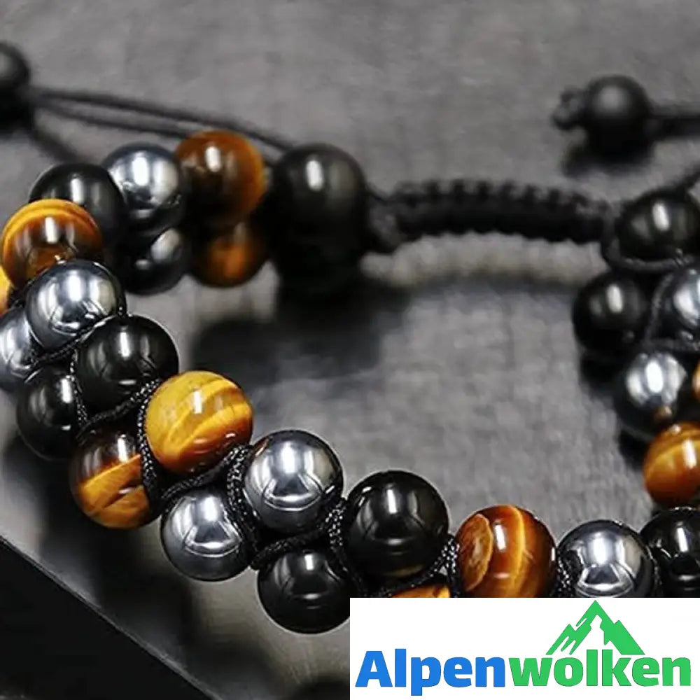 Alpenwolken - Verstellbares Armband aus natürlichem Erz