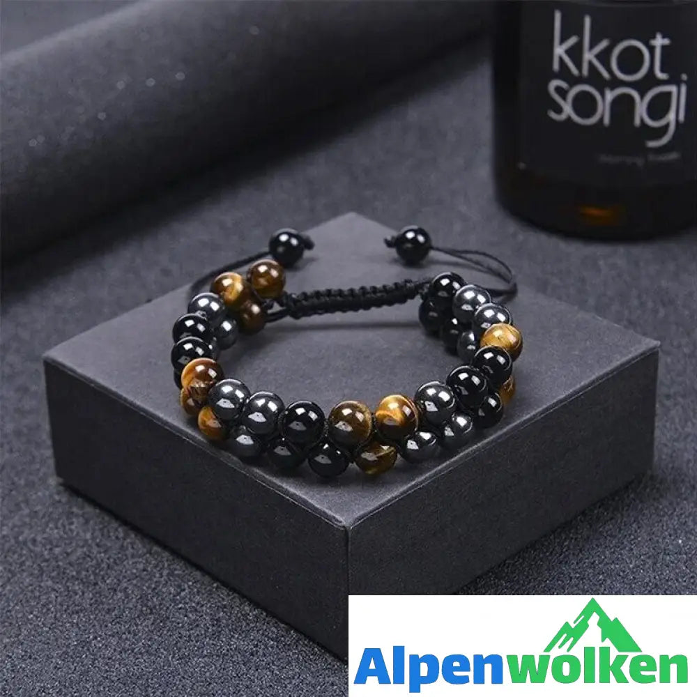 Alpenwolken - Verstellbares Armband aus natürlichem Erz