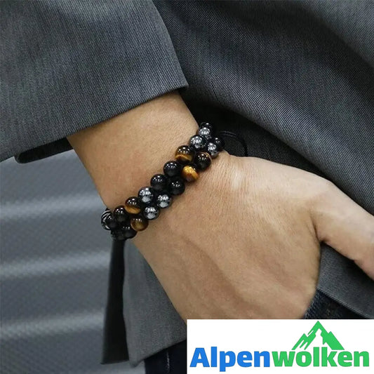 Alpenwolken - Verstellbares Armband aus natürlichem Erz