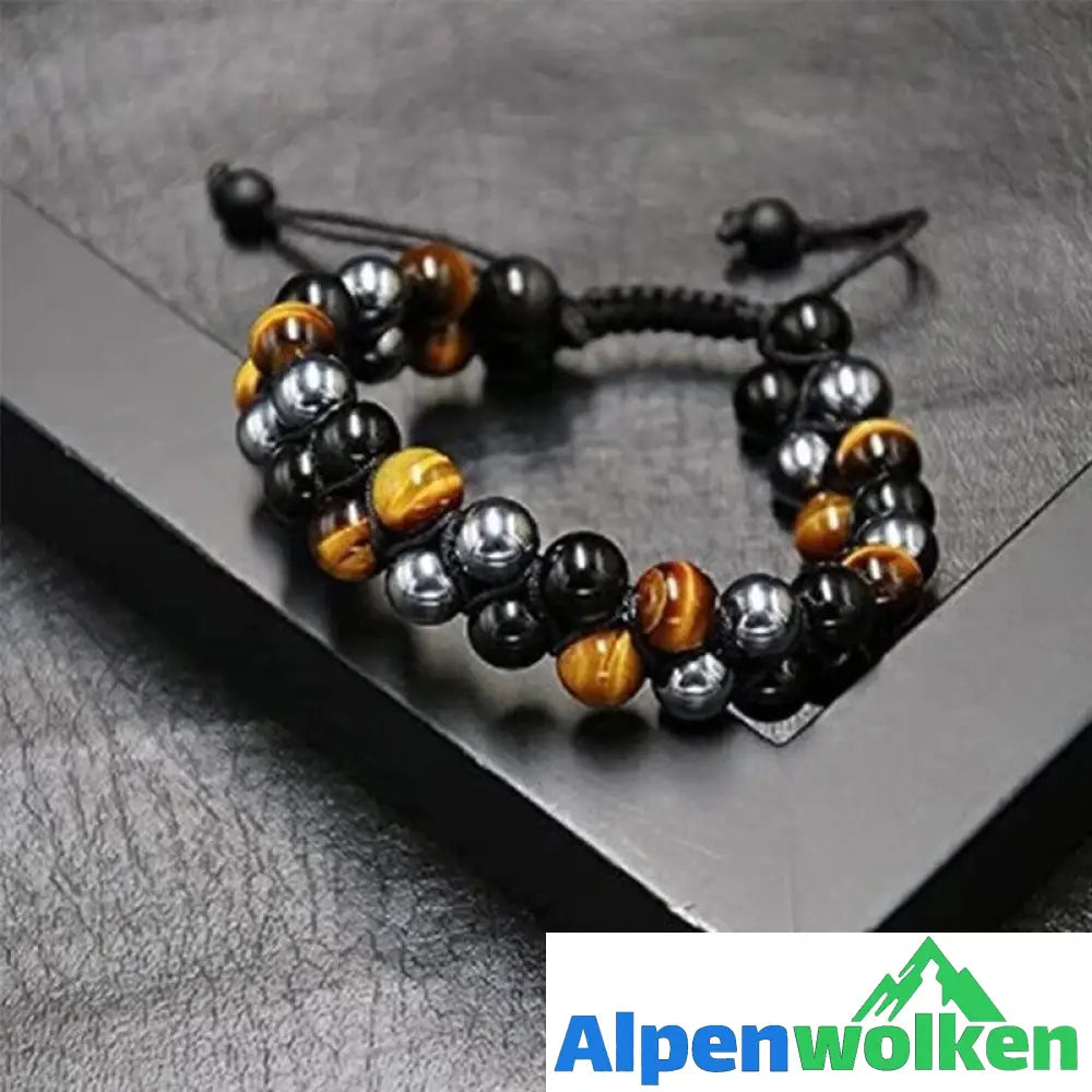 Alpenwolken - Verstellbares Armband aus natürlichem Erz