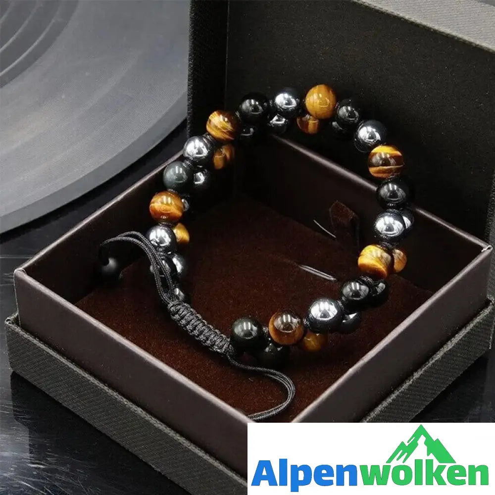 Alpenwolken - Verstellbares Armband aus natürlichem Erz