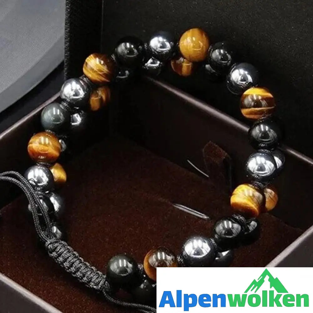 Alpenwolken - Verstellbares Armband aus natürlichem Erz