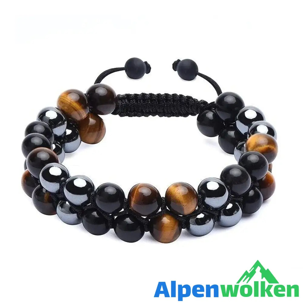 Alpenwolken - Verstellbares Armband aus natürlichem Erz